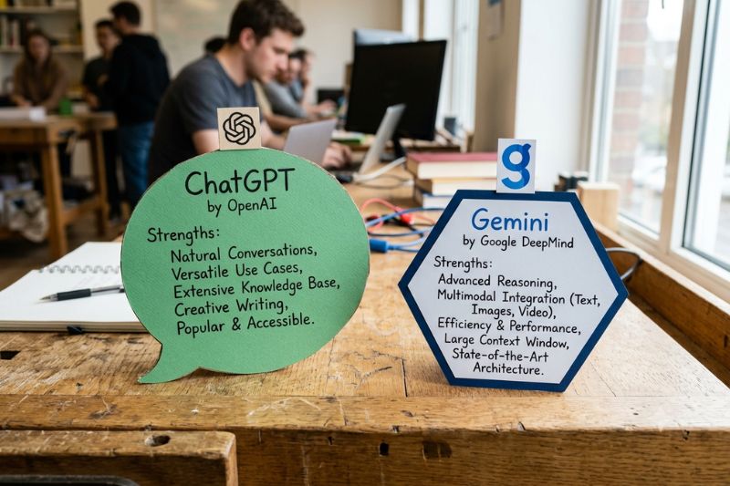 what is chatgpt vs gemini ai tool comparison